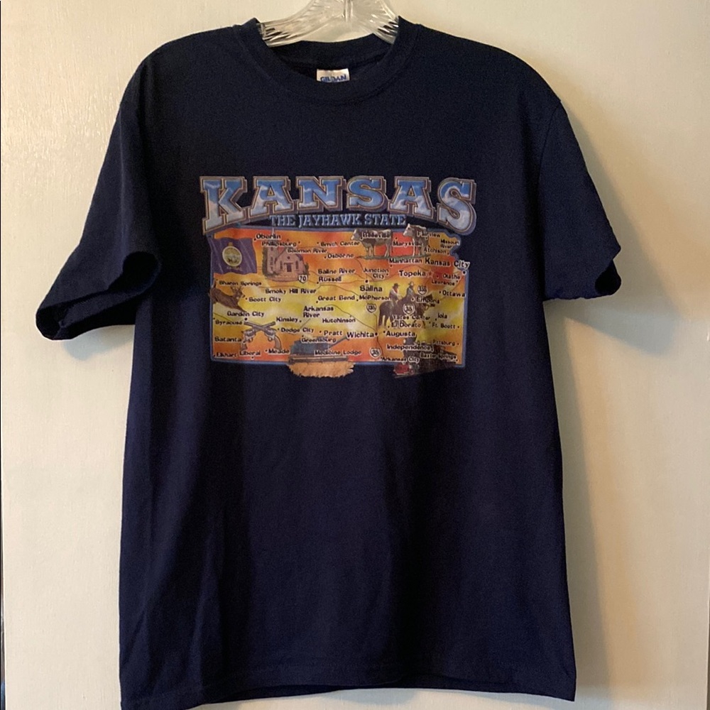 Kansas Jayhawk State Short Sleeve T-Shirt